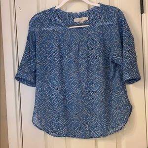 Loft multi colored top